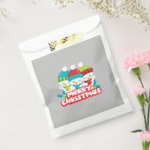 Cute Snowmen Trio Holiday Bedankzakje (Gezegeld)