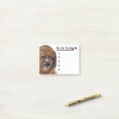 Cute Snowy Dog Post-it® Notes (Op bureau)