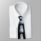 Cute Snowy Owl Stropdas (Gebonden)