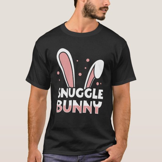Cute Snuggle Bunny Easter Day Idee T-shirt (Voorkant)