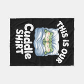 Cute Snuggly Frog Lovers This Is Our Cuddle Fleece Deken (Voorkant (Horizontaal))