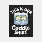 Cute Snuggly Frog Lovers This Is Our Cuddle  Fleece Deken (Voorkant)