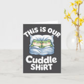 Cute Snuggly Frog Lovers This Is Our Cuddle  Kaart (Gele Bloem)