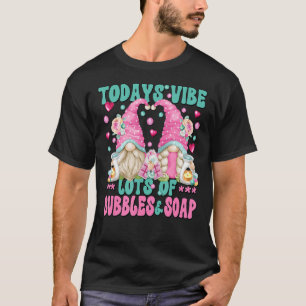 Cute Soap Making Gnomen Funny Bubbles Gezegde voor T-shirt
