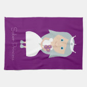 Cute Sober Princess Paars Theedoek (Horizontaal)