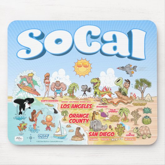 Cute SoCal-Muismat Muismat (Voorkant)