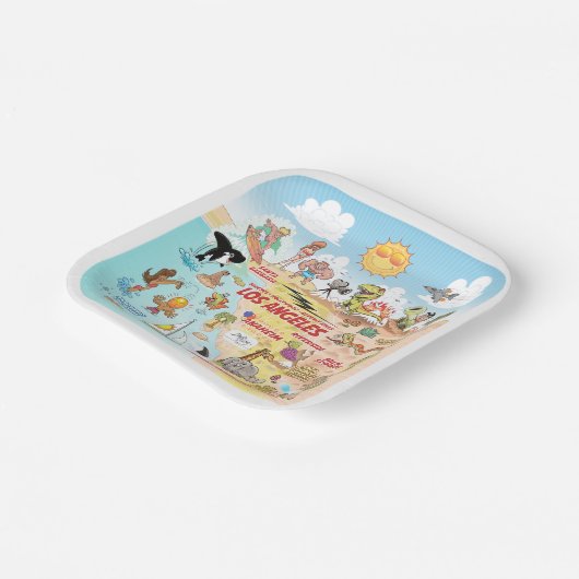 Cute SoCal Paper-Borden Papieren Bordje (Gebogen)