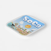 Cute SoCal Paper-Borden Papieren Bordje (Gebogen)