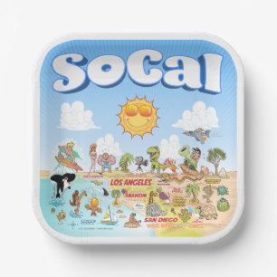 Cute SoCal Paper-Borden Papieren Bordje