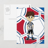 Cute Soccer Boy Briefkaart (Voorkant / Achterkant)