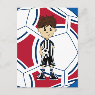 Cute Soccer Boy Briefkaart