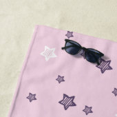 Cute Soccer Girl Feminine Girly Personalized Funny Strandlaken (In situ)