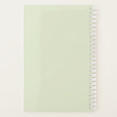 Cute Soccer Girl Illustratie met aangepaste naam Planner (Achterkant)