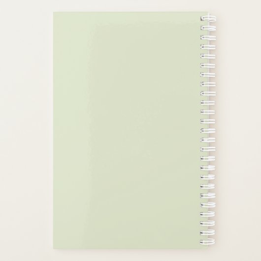 Cute Soccer Girl Illustratie met aangepaste naam Planner (Achterkant)