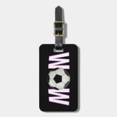 Cute Soccer Mam Bagagelabel (Voorkant verticaal)