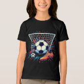 Cute soccer outfit after school activity Tri-Blend shirt (Voorkant)