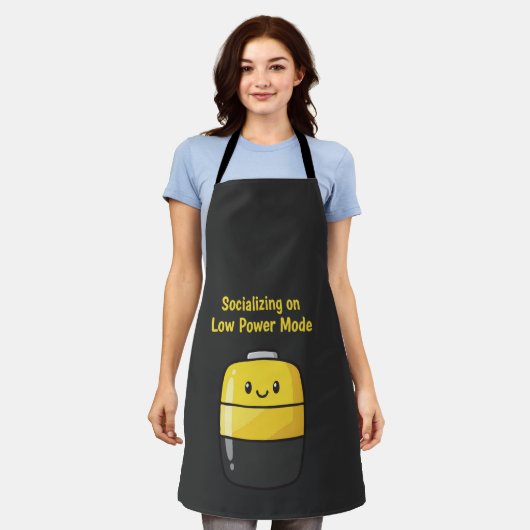 Cute Social Battery "Socializing on Low Power Mode Schort (Gedragen)