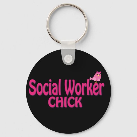Cute Social Worker Gifts Sleutelhanger (Voorkant)