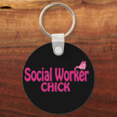 Cute Social Worker Gifts Sleutelhanger (Voorkant)