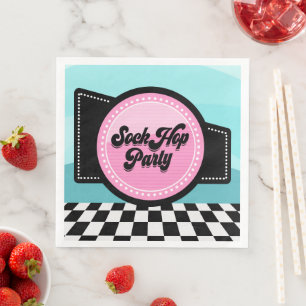 Cute Sock Hop Fifties party Servet