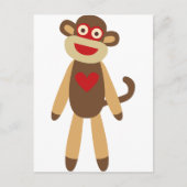Cute Sock Monkey Briefkaart (Voorkant)