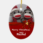 CUTE Sock Monkey Ornament BFF (Voorkant)