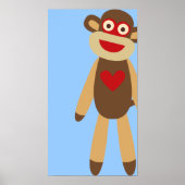 Cute Sock Monkey Poster (Voorkant)