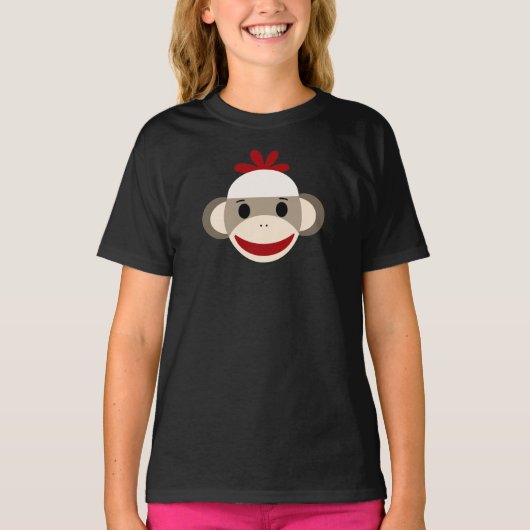Cute Sock Monkey T-Shirt (Voorkant)