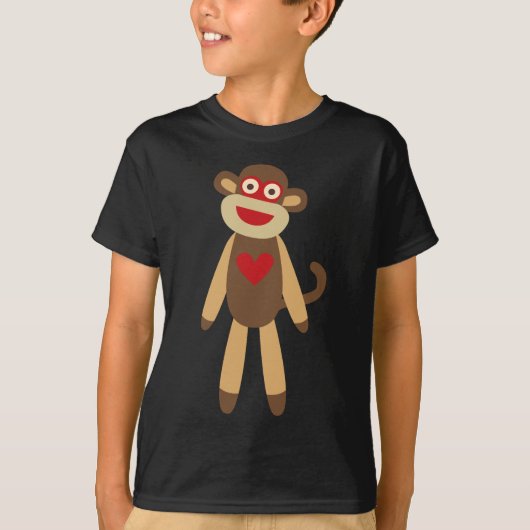 Cute Sock Monkey T-shirt (Voorkant)