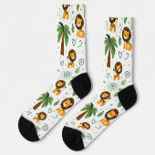 Cute Socks with Baby Lion Safari Jungle Animal  Sokken (Links)