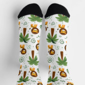 Cute Socks with Baby Lion Safari Jungle Animal  Sokken (Top)