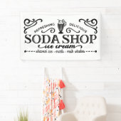 Cute soda shop party of Business banner (Insitu)