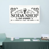 Cute soda shop party of Business banner (Beurs)