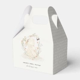 Cute Soft Baby mum Bunny Floral Wreated Baby showe Bedankdoosjes