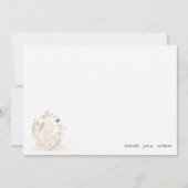 Cute Soft Baby mum Bunny Floral Wreated Baby showe Notitiekaartje (Voorkant)