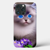 Cute Soft Blue Eyed Himalayan Kitten Case-Mate iPhone Case (Achterkant)