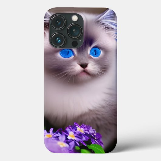 Cute Soft Blue Eyed Himalayan Kitten Case-Mate iPhone Case (Achterkant)