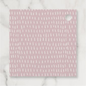 Cute Soft Pastel Pink Waterverf Birthday Kandels Bedankjes Labels (Achterkant)