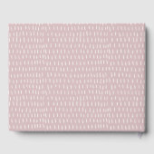 Cute Soft Pastel Pink Waterverf Birthday Kandels Gastenboek (Achterkant)