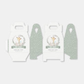 Cute Soft Safari Giraffe Floral Wreatal Baby showe Bedankdoosjes (Uitgevouwen)