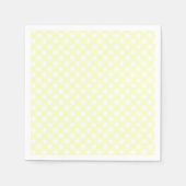 Cute Soft Yellow Gingham Pattern Servet (Voorkant)