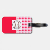 Cute Softball Bagagelabel (Achterkant horizontaal)