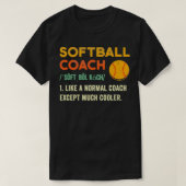 Cute Softball Coach Shirt Softball Coach Gift Soft (Design voorkant)