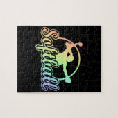 Cute Softball Legpuzzel (Horizontaal)