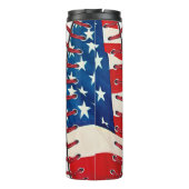Cute Softball Ma Thermal Tumbler Thermosbeker (Achterkant)
