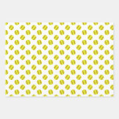 Cute Softball Pattern Inpakpapier Vel (Voorkant)