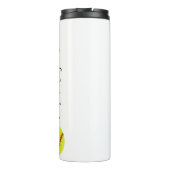 Cute Softball Persoonlijke naam Thermosbeker (Achterkant)