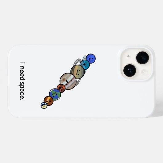 Cute Solar System Case-Mate iPhone Case (Achterkant (horizontaal))