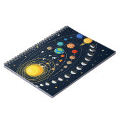 Cute Solar System Space Design – Educational Notitieboek (Linkerzijde)