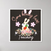 Cute some bunny loves teaching mug canvas afdruk (Voorkant)